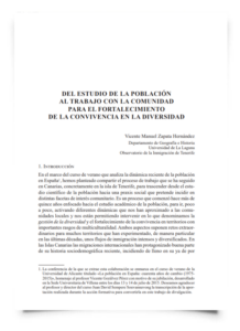 Del estudio de la población al trabajo con la comunidad para el fortalecimiento de la convivencia en la diversidad