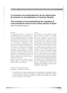 La necesaria reconceptualización de las migraciones de menores no acompañados en Canarias, España