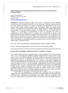 Multi-levelling and externalizing migration and asylum: lessons from the southern European islands