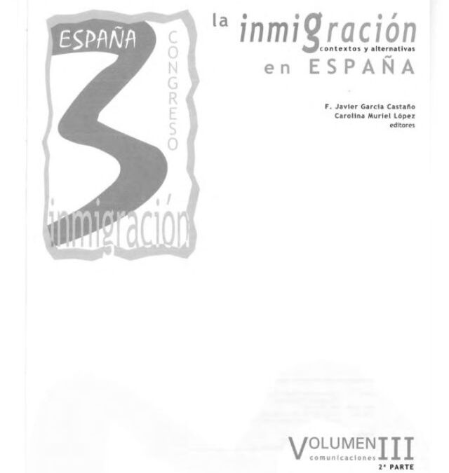 III Congreso sobre la inmigración en España – Granada