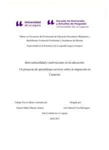 Interculturalidad y antirracismo en la educación. Un proyecto de aprendizaje-servicio sobre la migración en Canarias