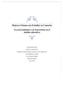 Mujeres Gitanas con Estudios en Canarias. Un acercamiento a su trayectoria en el ámbito educativo