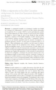 Política migratoria en las Islas Canarias: violaciones de derechos humanos durante la pandemia