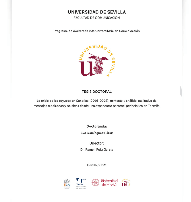 La crisis de los cayucos en Canarias (2006-2008), contexto y análisis cualitativo de mensajes mediáticos y políticos desde una experiencia personal periodística en Tenerife