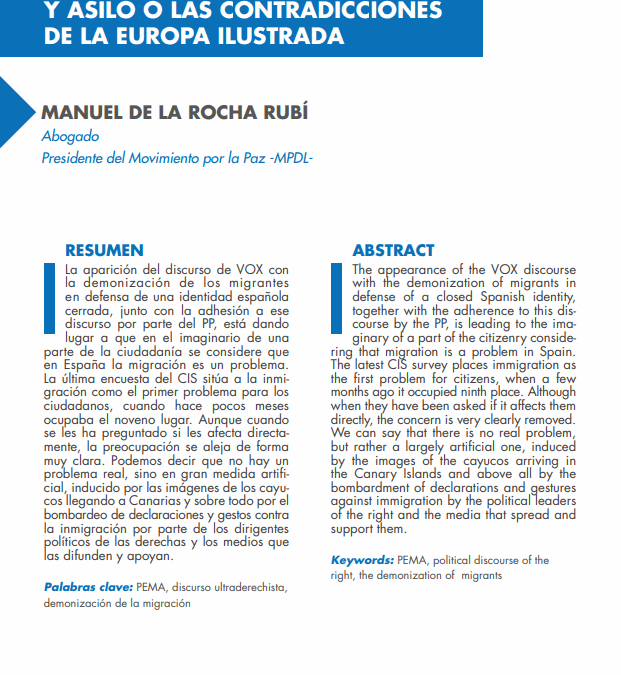 El pacto sobre migración y asilo o las contradicciones de la Europa ilustrada