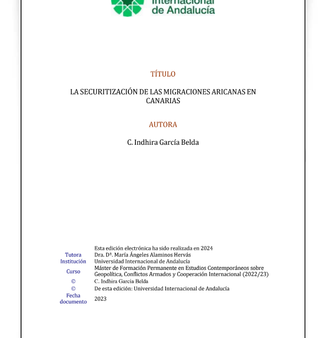 La securitización de las migraciones africanas en Canarias
